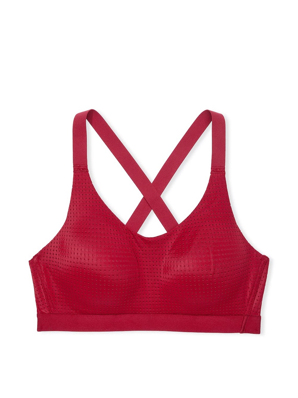 NWT Victoria’s Secret VSX Lightweight Mesh Sports Bra Red Lacquer 36DD
